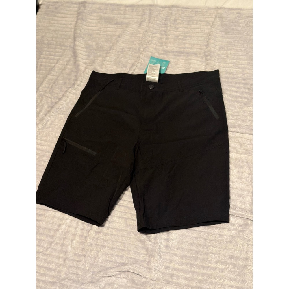 Willit Womens Hiking Shorts Black UPF 50+ Quick Dry Cargo Pockets Size 14 NWT